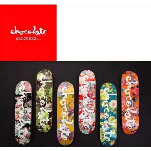 Professional skateboard chocolate Skateboard 8.0 Inch U-Shaped Transverse Skateboard 7-Layer Canada Wood Deck Three-layer Dyein