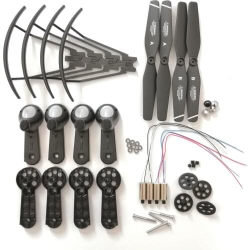 S167 S166 S167GPS RC drone Quadcopter replacement parts arm guard propeller motors engines gear spare part kit