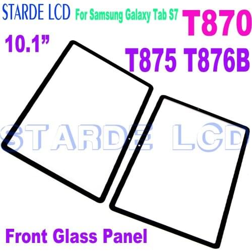 11” For Samsung Galaxy Tab S7 T870 SM-T870 T875 T876B Touch Screen Front Glass Panel for T870 Outer Glass Lens Replacement