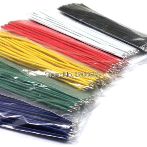 24AWG 8CM wire package 6 colors each color 50 pieces a sets total of 300 pieces