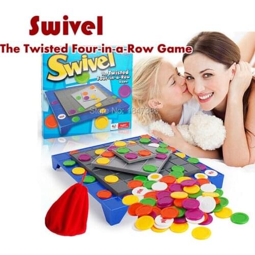 Funny intelligence Swivel - The Twisted Four-in-a-Row Game Educatiional toys for children and adult