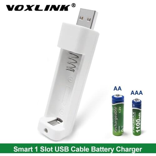 VOXLINK Battery Charger For AA/AAA Rechargeable Batteries Charger For remote control microphone camera digital mouse flashlight