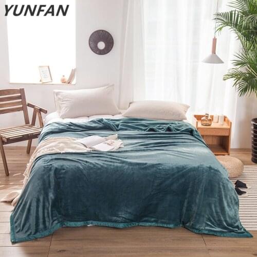 Green fleece blankets and throws Adult Thick Warm winter Blankets Home Super Soft duvet luxury Blankets twin queen king blankets