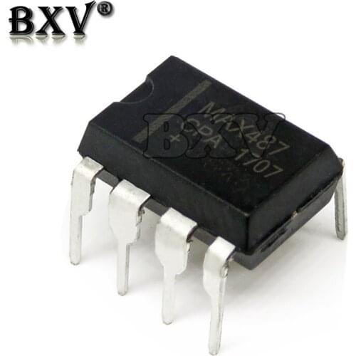 10piece) MAX487CPA DIP8 MAX487 Transceiver