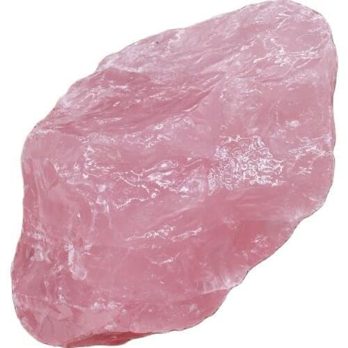 100% Natural Raw Pink Rose Quartz Crystal Rough Stone Specimen Healing Crystal Love Natural Stones and Minerals Fish Tank Stone