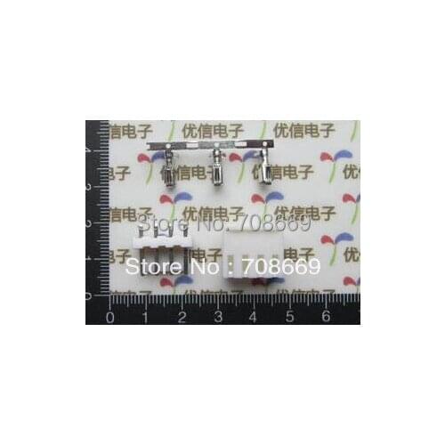 200 Sets VH 3.96mm Connector 4 pins Housing/Base/Pins
