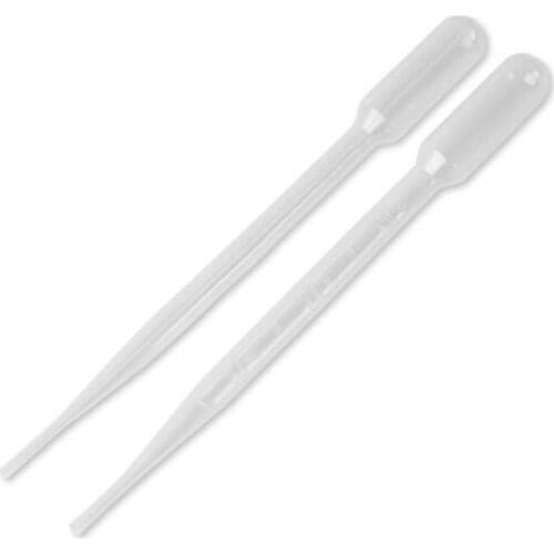 3ML Transparent Pipettes Disposable safe Plastic Eye Dropper Transfer Graduated Pipettes approx 100PCS/Lot