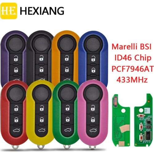HE Xiang Car Remote Key For Fiat 500L MPV Ducato Citroen Jumper Peugeot Boxer2008-2015 Marelli BSI RX2TRF198 ID46 PCF7946 433ASK