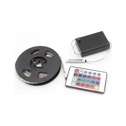 RGB 50-200cm 5050 Waterproof Flexible Lamp Led Strip Light + 24 Keys Remote E56B