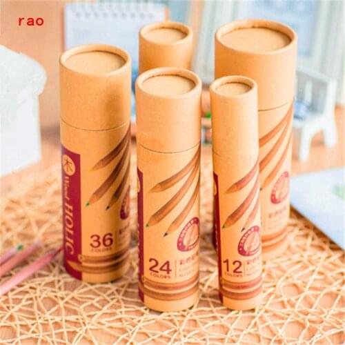 12/18/24/36/48 log Wood material Colored Pencil Professional Drawing Pencil Drawing Painting Candy Pencils For School student
