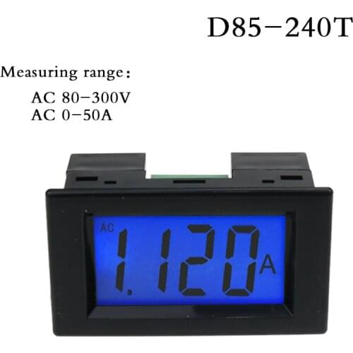 D85-240t liquid crystal ac ammeter AC50A direct ac digital display ammeter