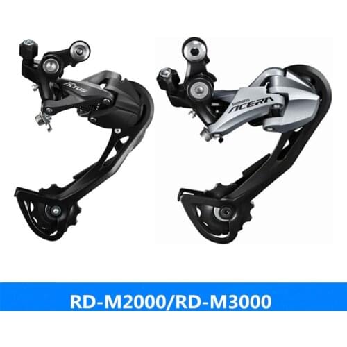 SHIMAN0 ACERA RD-M2000 preto/RD-M3000 prata disco traseiro mountain bike desviador traseiro 9/27 velocidade M390 nova marca orig