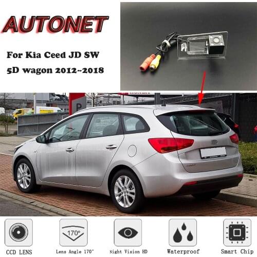 AUTONET Backup Rear View camera For Kia Ceed JD SW 5D wagon 2012~2018 Night Vision/license plate camera/parking Camera