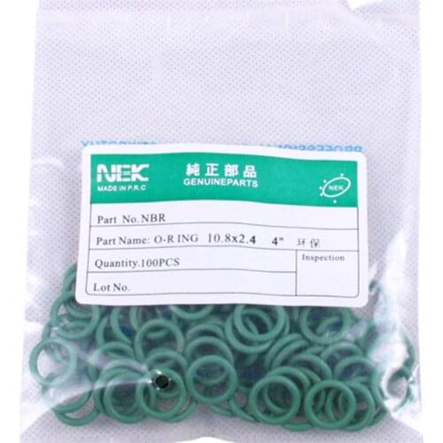 10.8*2.4mm ) #8 R134a NBR Rubber O-Ring Seal Kit,High Temperature Resistance for Car Air Conditioning valve 5/16 3/8 1/2 5/8