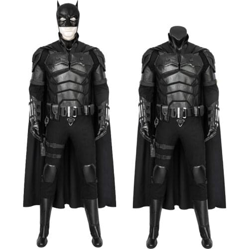 Halloween Superhero 2021 Bat Bruce Wayne Robert Clothes Cosplay Costume Adult Battle suits Outfit Party Full Props Suit