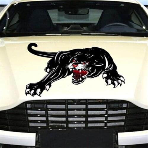 Creative Fiery Personality Wild Animal Leopard Hunting Car Decal Motorcycle Car Sticker Decoration Car Accessories