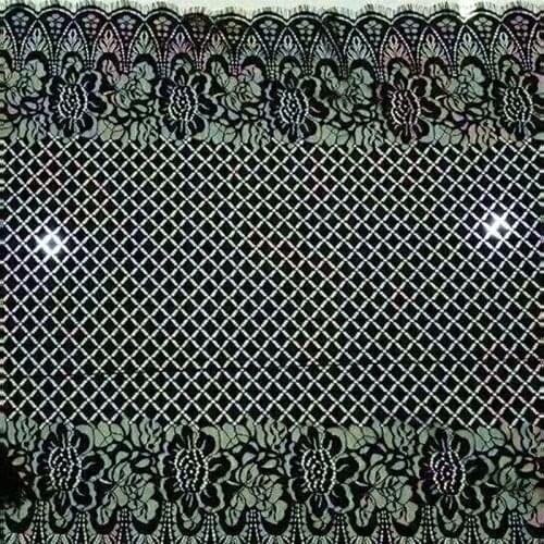 GLace 3M/lot new style black soft eyelash lace fabric for women dress skirt accessories DIY material TX1500