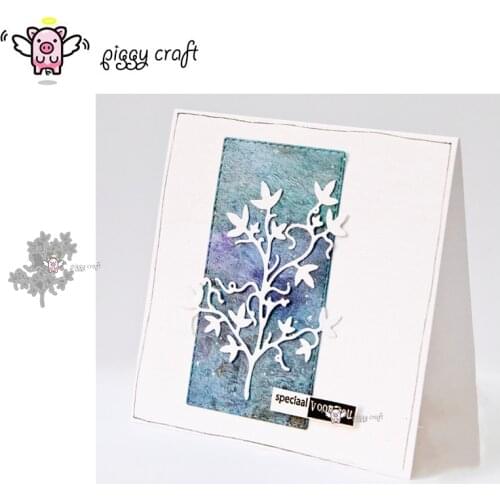 Piggy Craft metal cutting dies cut die mold Flower branch decoration Scrapbook paper craft knife mould blade punch stencils dies