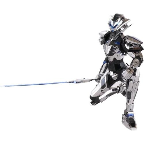MU 3D Metal Puzzle Figure Toy Nano Core Bader Armor Knight mode Laser Cut Assemble Jigsaw Puzzle 3D Models Gift Toy For Children