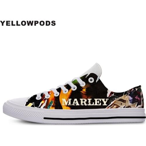 Men Casual Shoes Hot Fashion Low Top Bob Marley Lightweight Breathable Classic Canvas High Quality Board Off White Shoes Man