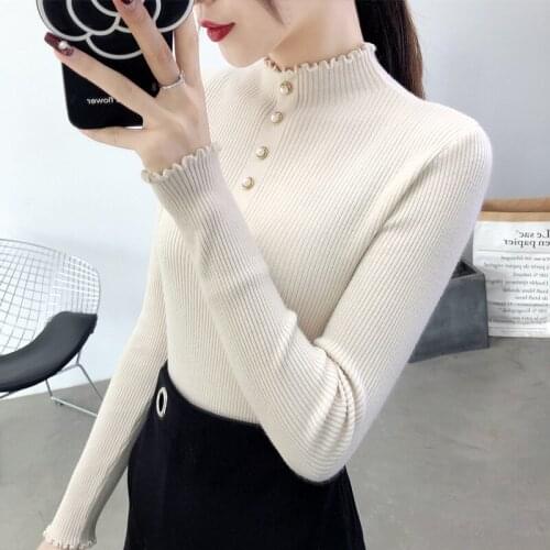 2019 New Sale Jumper A Turtleneck Pullovers Ladies Knitting Render Unlined Upper Garment Of Cultivate Morality In Sleeve Blouse