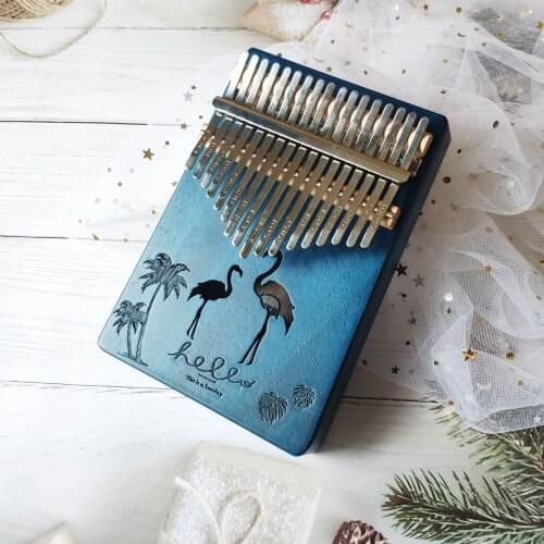 Kalimba 17 Keys Thumb Piano High Quality Wood Mahogany Acacia Wood Body Musical Instruments Kalimba Piano Creative Music Box