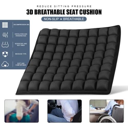 Seat Cushion Nonslip Chair Pad Breathable Hip Protector For Wheelchair Office Chair Cars Home Living Pressure Relief 45X45CM