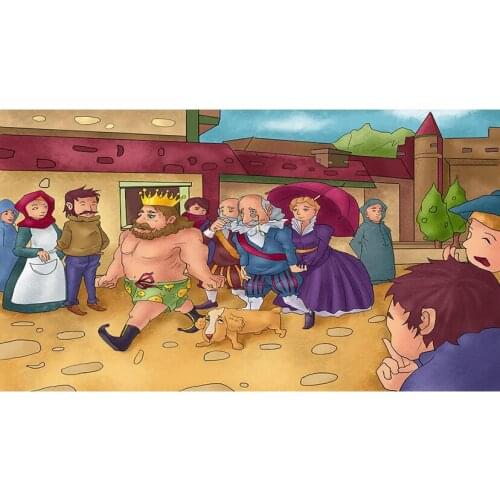 Full Square Embroidery Grimms Fairy Tale Emperors New Outfit Gift Handicraft Diamond Painting Cross Stitch Home Decor JX252