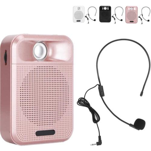 Portable Voice Amplifier Rechargeable Microphone Loudspeaker Radio Support Memory Card Mini Voice Amplifier