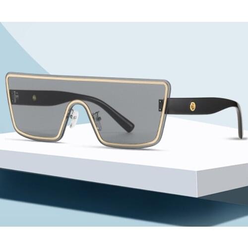 ROSEBERRY 2021 New Siamese Sun Glasses Womens Men Fashion and Trends in the Personality Sunglasses uv400 Eyewear Oculos De