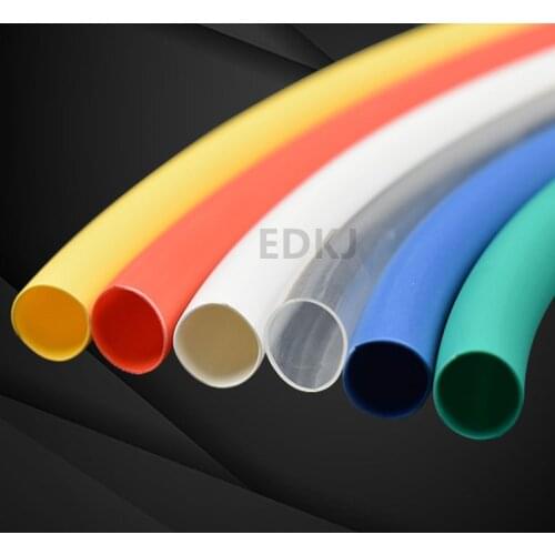 1 meter 7 colors heat shrinkable tube color random combustion-proof insulation waterproof