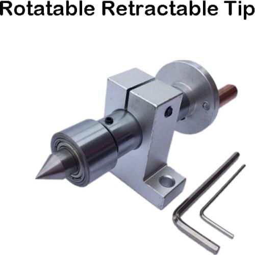 For Mini Lathe Machine Adjustable Double Bearing Live Centre Metal Revolving With DIY Buddha Beads Machine