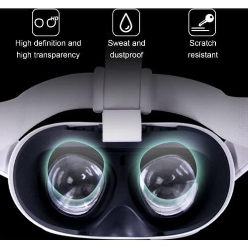 4PCS VR Lens Protector Film For Oculus Quest 2 VR Glasses TPU Soft Film VR Lens Protector HD Film Anti-scratch For Oculus Quest2