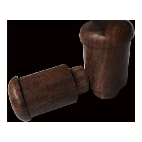 03 Traditional painting and calligraphy mounting material 2.3cm painting and calligraphy shaft head mahogany solid wood