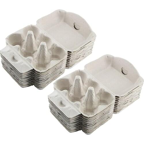 10/20pcs Paper Pulp Egg Storage Containers Egg Trays Egg Storage Boxes Egg Holders