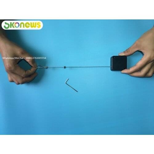 50 pcs Digital Merchandise Retractable Security Display Anti-Theft Cable Pull Box Automatic Wire Buckle Stretch Steel Recoiler