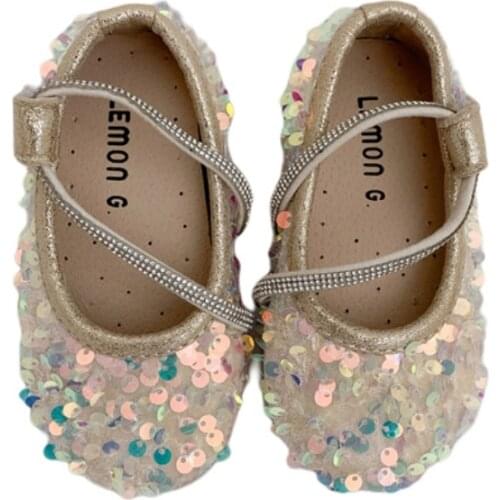 Baywell Kids Girls Toddler Sequin Infant Soft Sole Shoes Soft Bottom Princess Shoes Girls Childrens Shoes