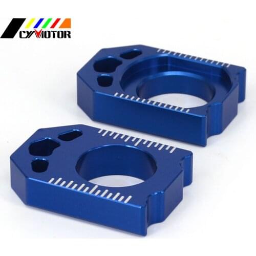 Motorcycle CNC Rear Adjuster Block Chain For YAMAHA YZ250F 12 13 14 15 16 YZ450F 2010-2016 YZ 250 450 F 250F 450F