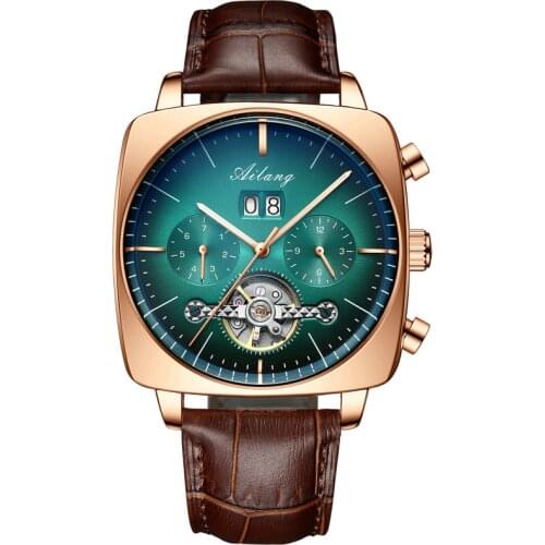 AILANG watch hollow square watch automatic mechanical watch mens watch fashion mens watch