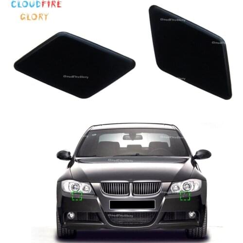 CloudFireGlory 61678031307 61678031308 Pair Front Bumper Headlight Washer Cover Cap Random Color For BMW E90 E91 320i 325i 330i