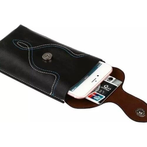 Belt Clip PU Leather Waist Holder Flip Cover Pouch Case for Oukitel U15 Pro/U7 Plus/K6000 Pro/K10000/U7 Pro/U7/K6000/U8 5.5 Inch
