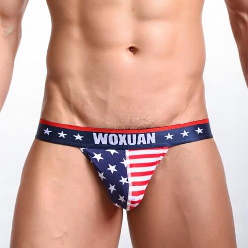 WOXUAN Cotton Mens Underwear Foreign Trade AliExpress Hot Sell The United States National Flag