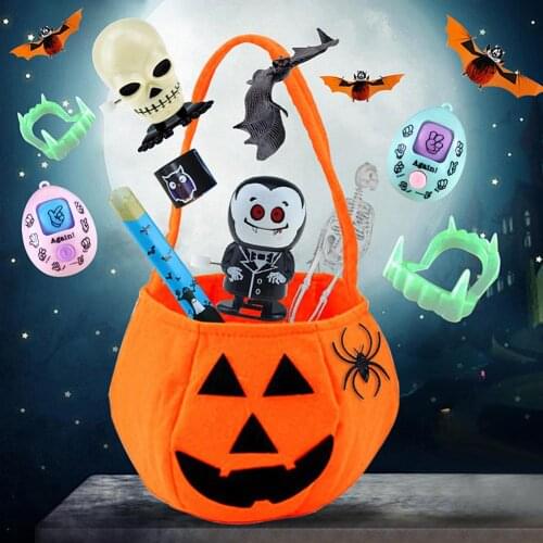 Halloween Lucky Box Funny Scary Spider Skeleton Mysterious Gift Box Game Spoof Toy For Halloween Christmas Surprise Gift