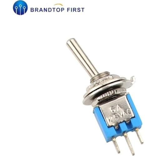 Small 5MM 3Pin ON-ON Rocker switch Toggle Switch 6A 125VAC