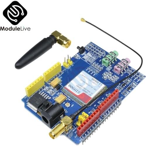 SIM900 850/900/1800/1900 MHz GPRS/GSM Shield Development Compatible Board Module Kit For Arduino GPIO PWM RTC Diy kits