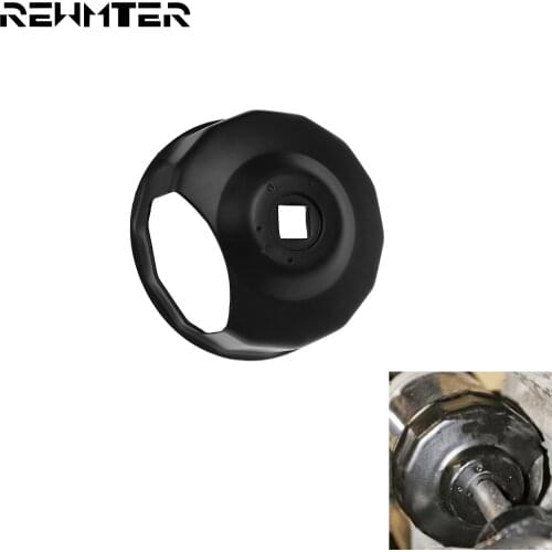 Motorcycle Black Steel Oil Filter Wrench End Cap Style 76mm For Harley Touring Sportster 883 Dyna Street Road Glide FXDB FLHT