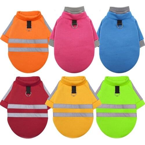 Soft Dog Coats Winter Dog Coat Safety Reflective Puppy Shirt Small Medium Dog Clothes Winter Pet Shirt For Cats Dogs Cats Jacket
