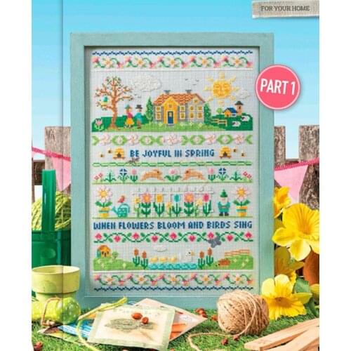 Four Seasons Scenery Series-Spring Counted Cross Stitch 11CT 14CT 18CT DIY Chinese Cross Stitch Kits Embroidery Needlework Sets