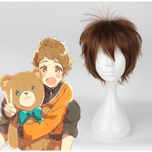Anime Ensemble Stars Cosplay Wig Mitsuru Tenma Cosplay Wigs Heat Resistant Synthetic Halloween Carnival The Animation Wig