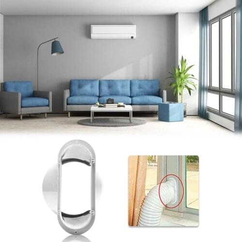 Portable Adjustable Air Conditioner Exhaust Hose Flat Mouth Interface Accessories 13CM For Exhaust Pipe Air Conditioning Baffle